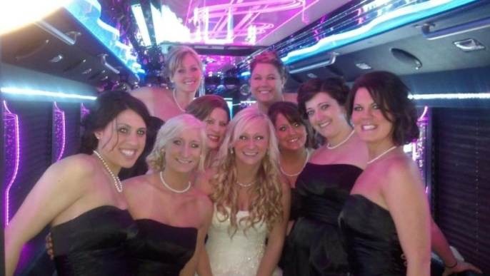 Happy customers enjoying luxury limousine service from www.logisticslinkhub.pro in a memorable experience.